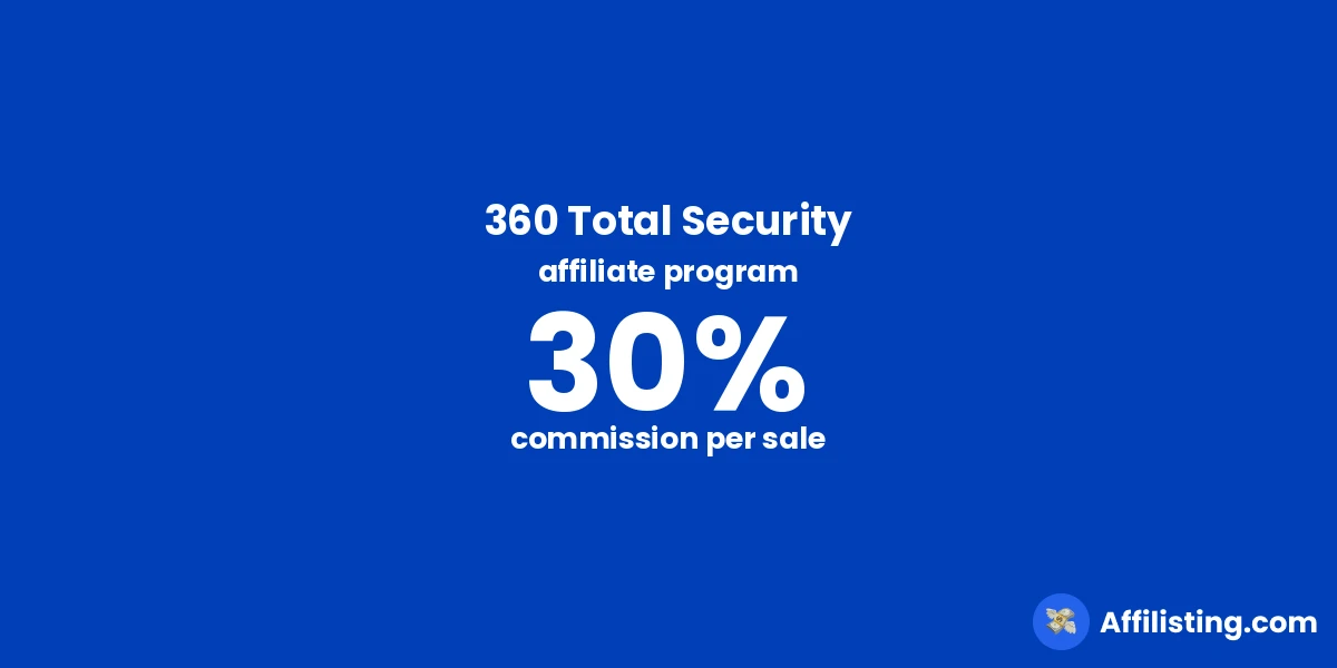360 Total Security affiliate program