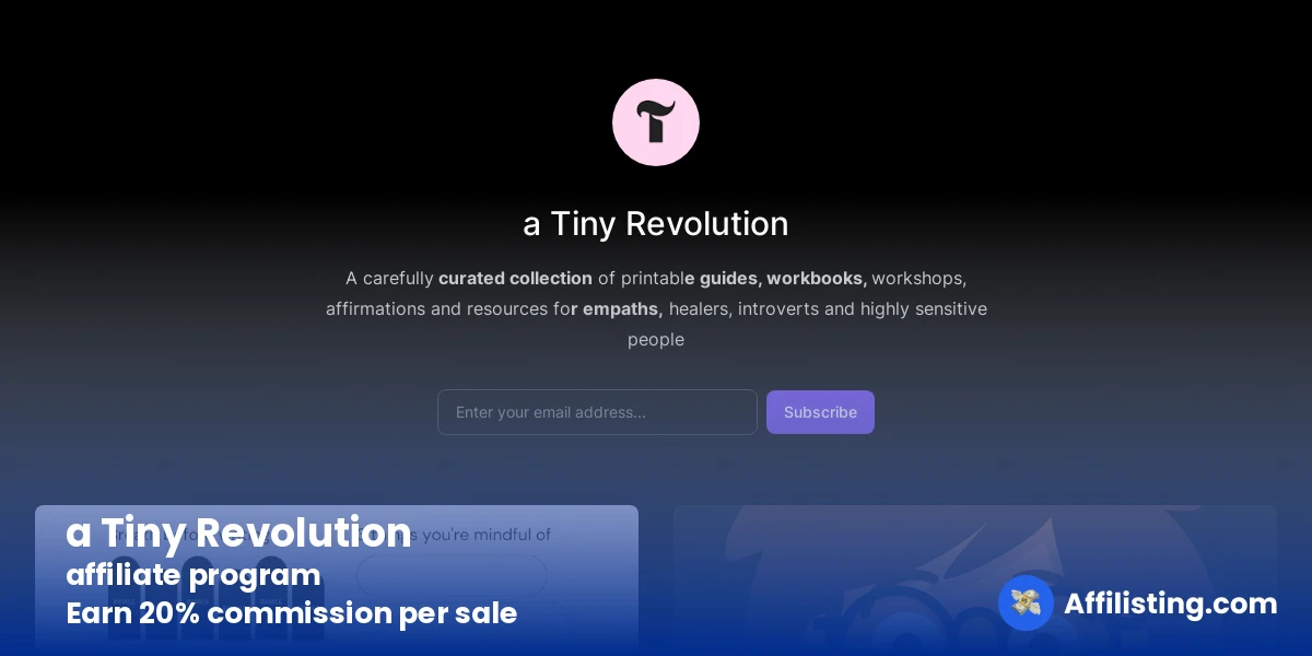 a Tiny Revolution affiliate program