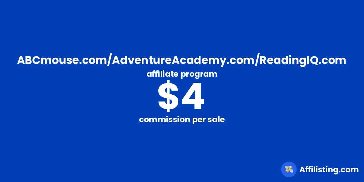 ABCmouse.com/AdventureAcademy.com/ReadingIQ.com affiliate program