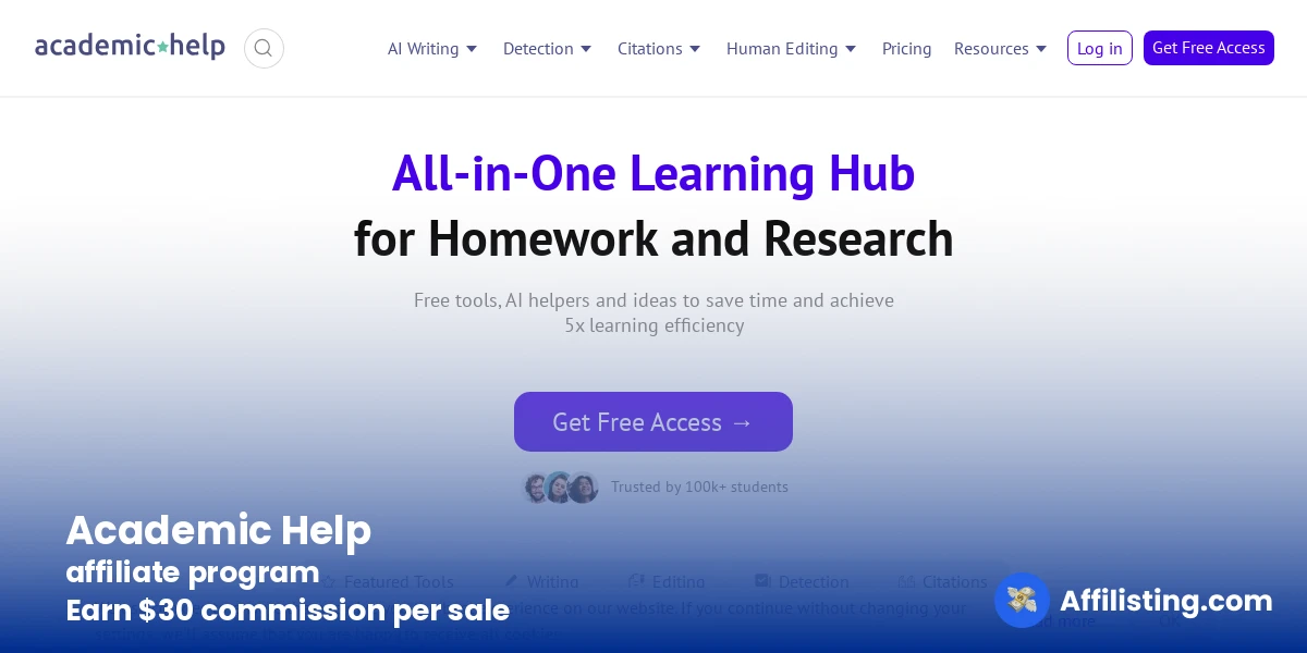 Academic Help affiliate program