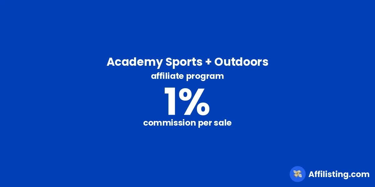 Academy Sports + Outdoors affiliate program