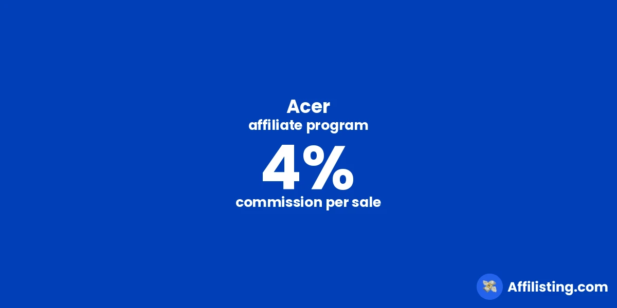 Acer affiliate program
