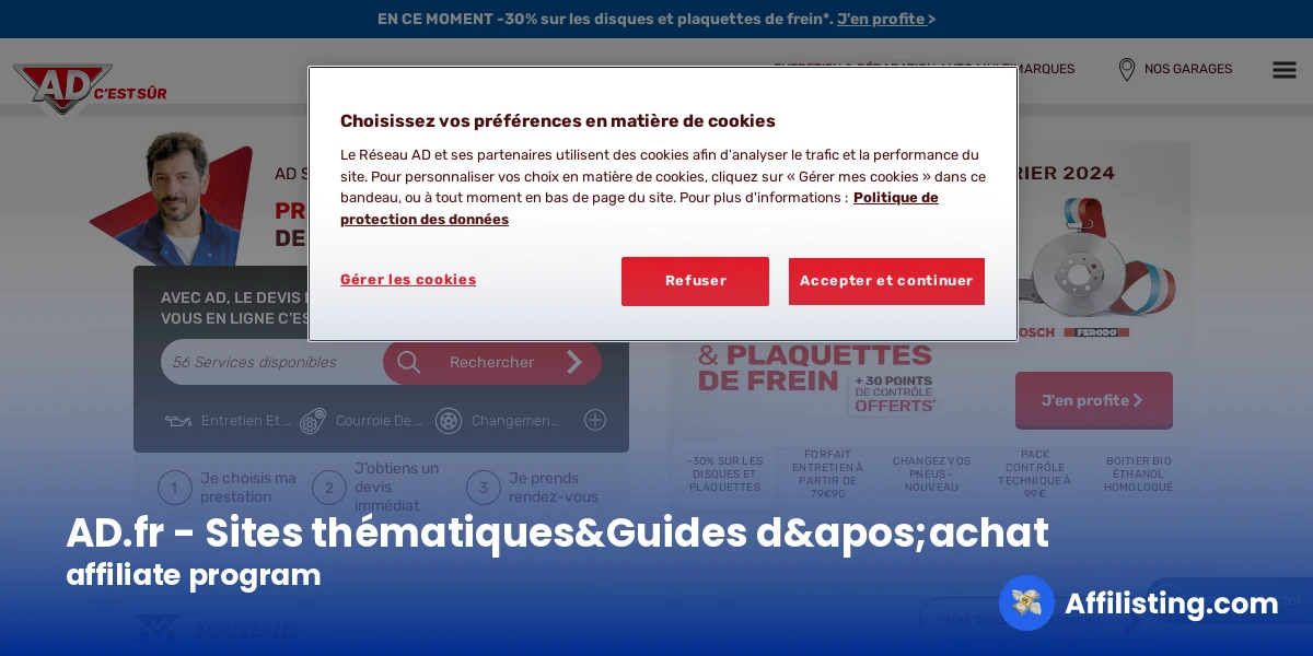 AD.fr - Sites thématiques&Guides d&apos;achat  affiliate program