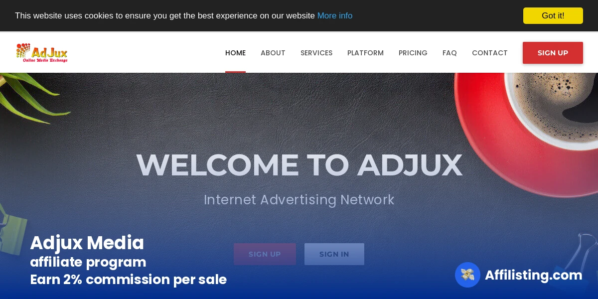 Adjux Media affiliate program
