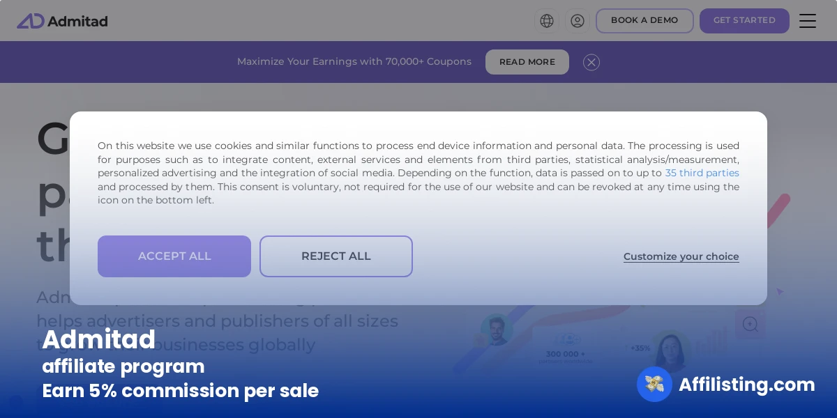 Admitad affiliate program