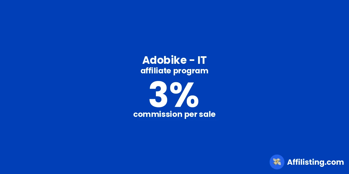 Adobike - IT affiliate program