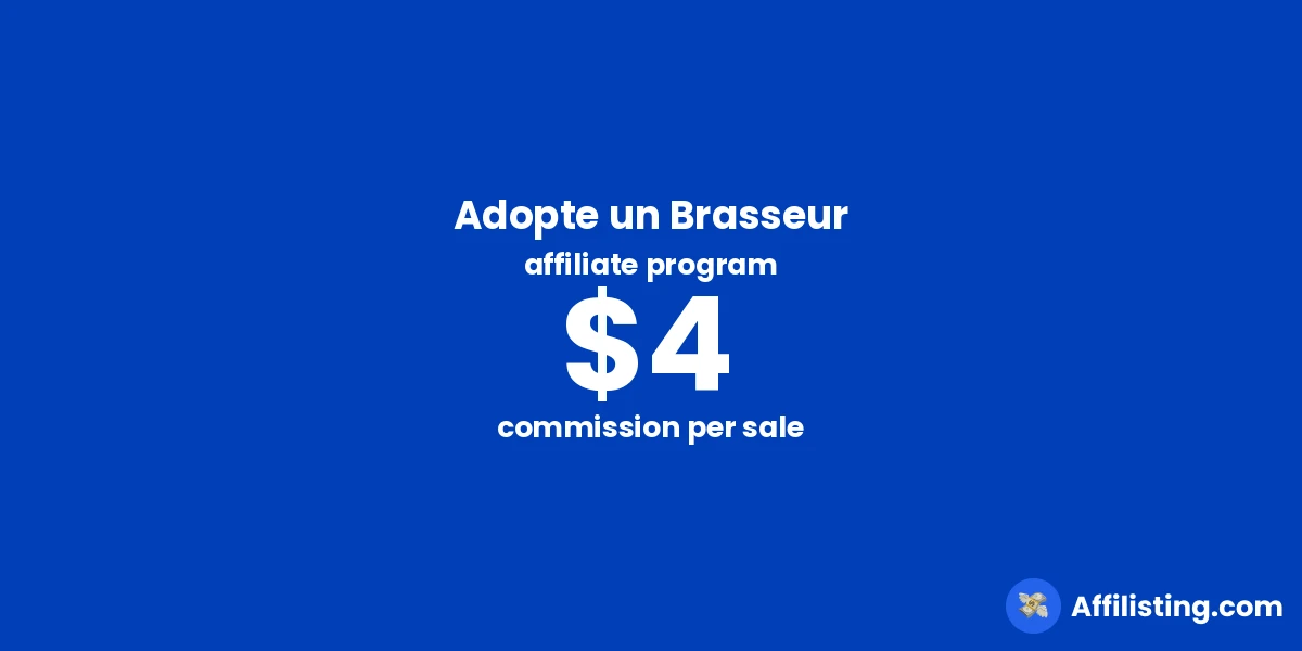 Adopte un Brasseur affiliate program