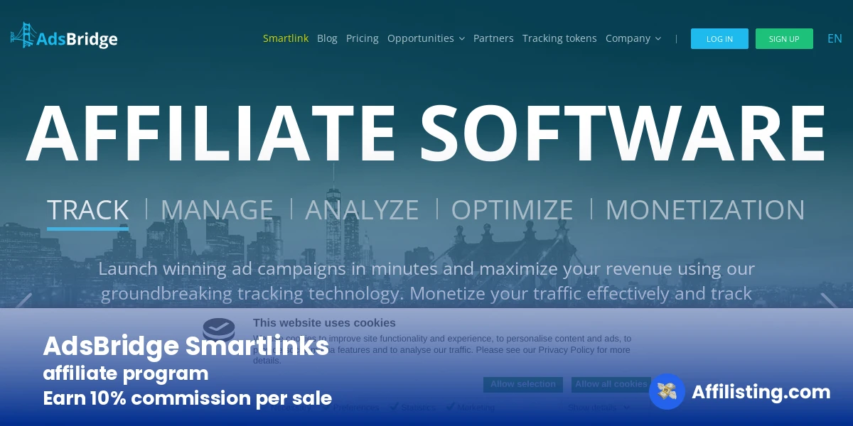 AdsBridge Smartlinks affiliate program