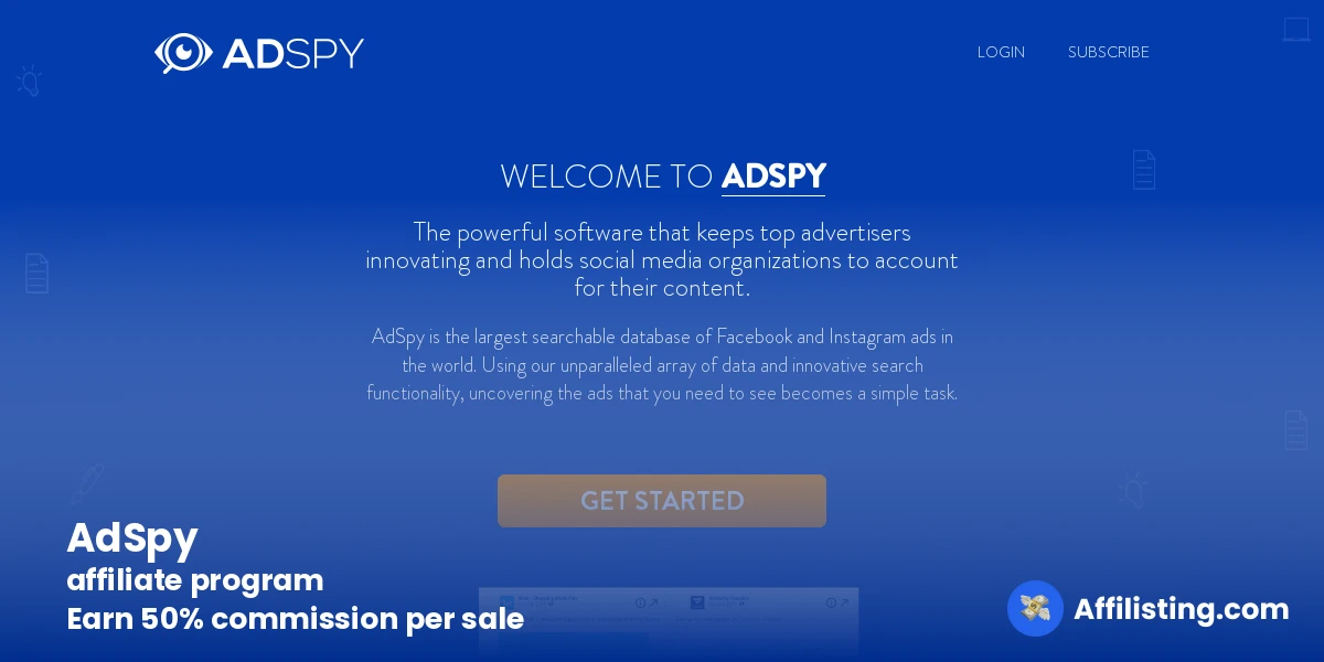 AdSpy affiliate program