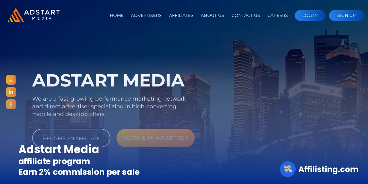 Adstart Media affiliate program