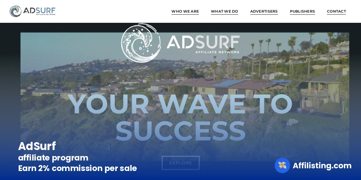 AdSurf affiliate program