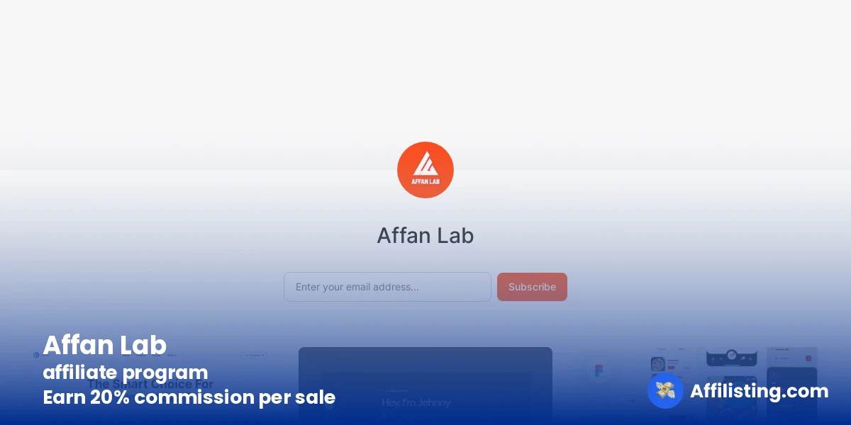 Affan Lab affiliate program