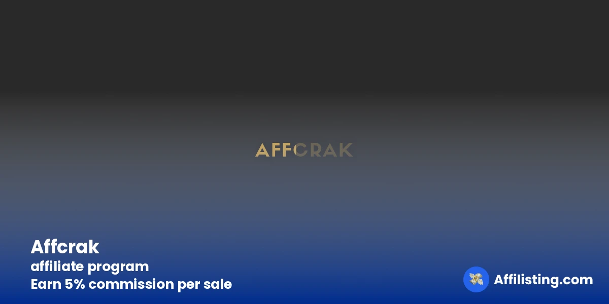 Affcrak affiliate program