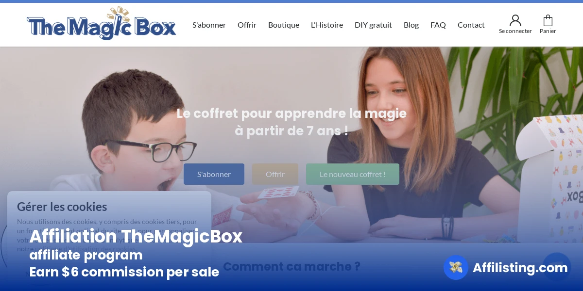 Affiliation TheMagicBox affiliate program