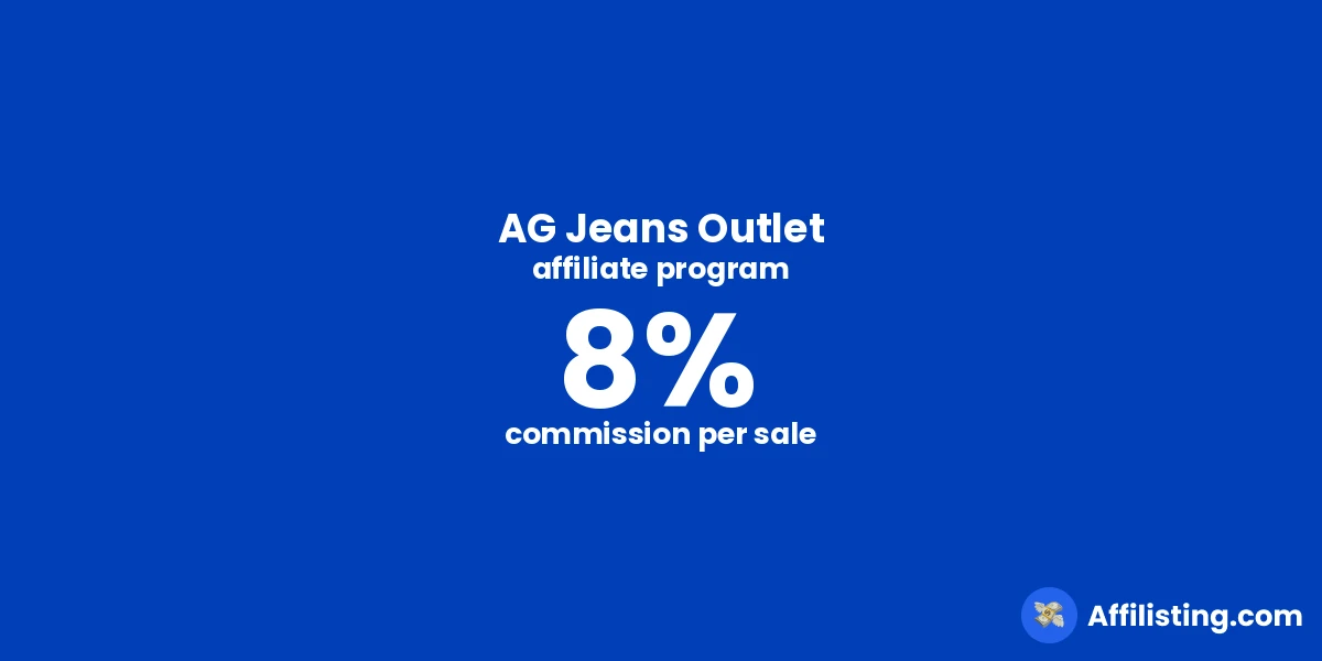 AG Jeans Outlet affiliate program