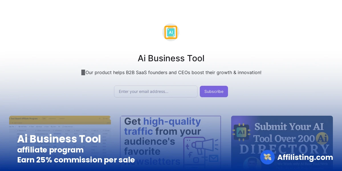 Ai Business Tool affiliate program