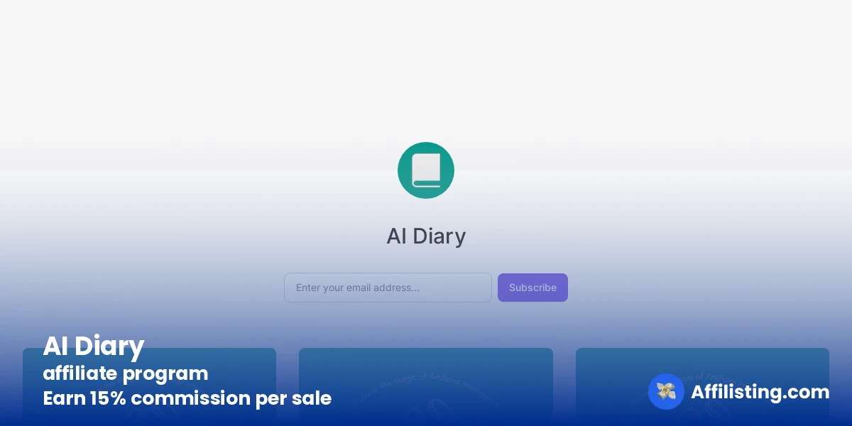 AI Diary affiliate program