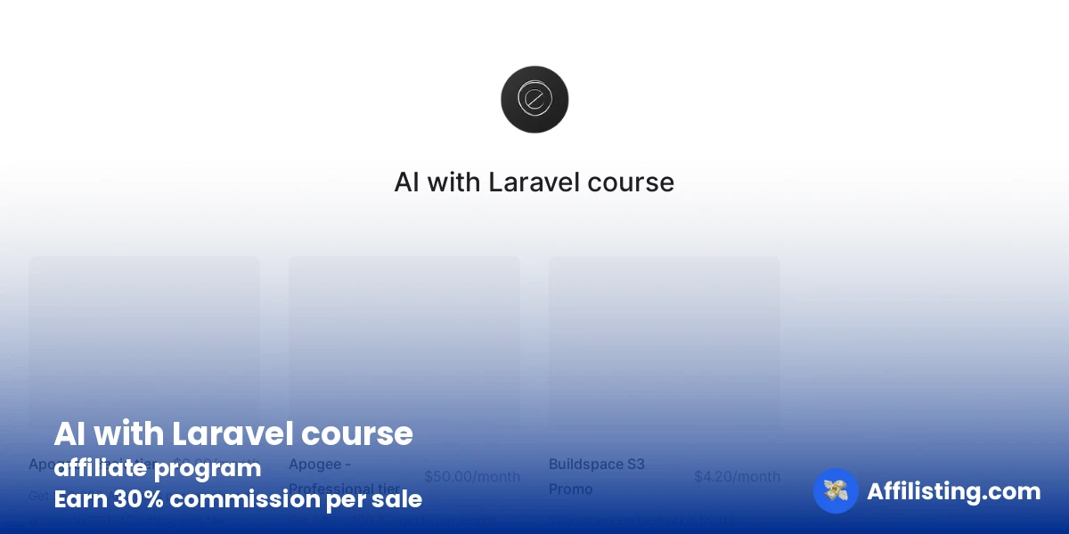 AI with Laravel course affiliate program