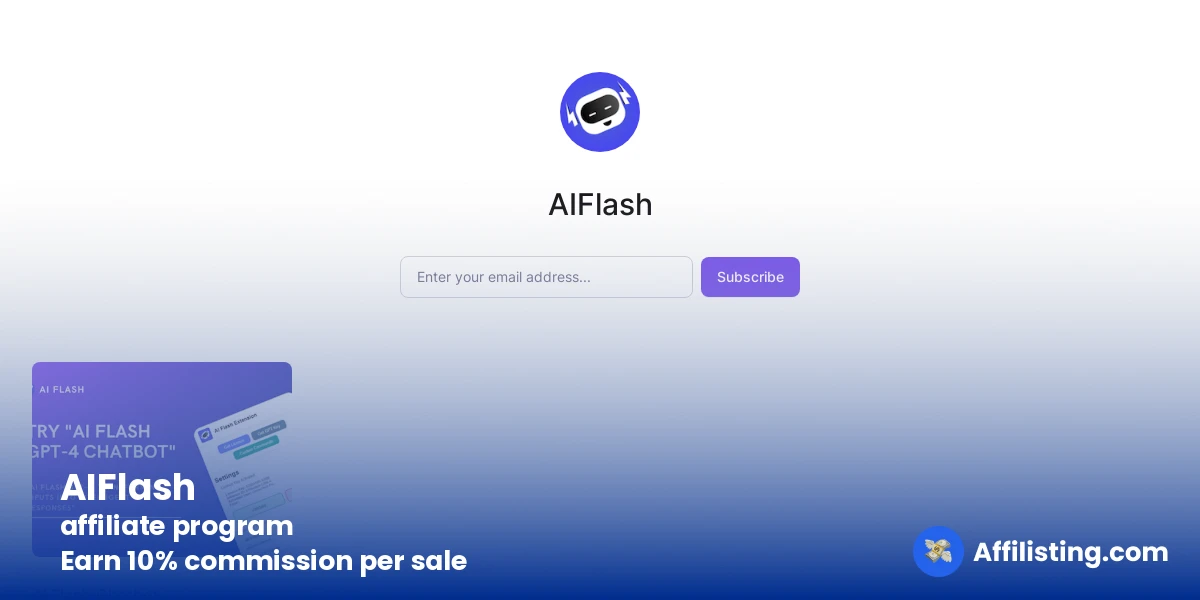 AIFlash affiliate program