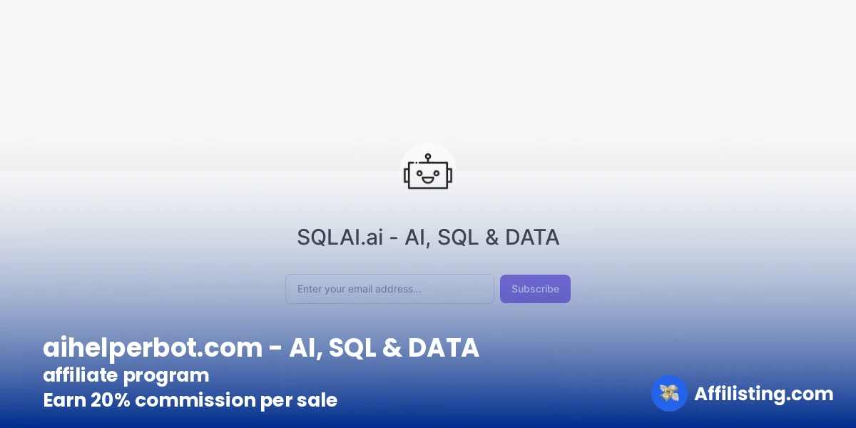 aihelperbot.com - AI, SQL & DATA affiliate program