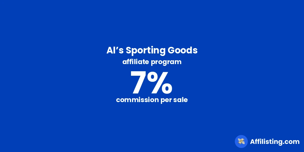 Al’s Sporting Goods affiliate program