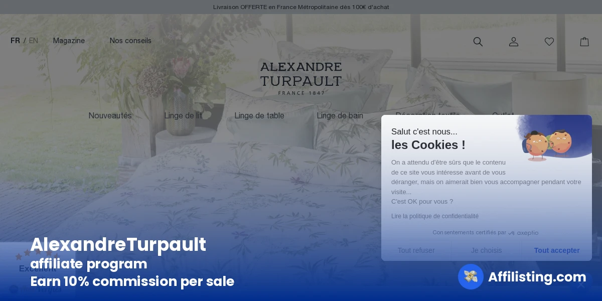 AlexandreTurpault affiliate program