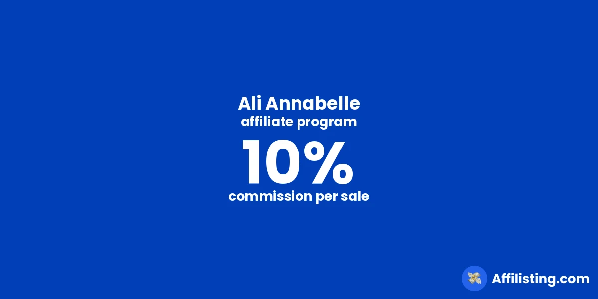 Ali Annabelle affiliate program