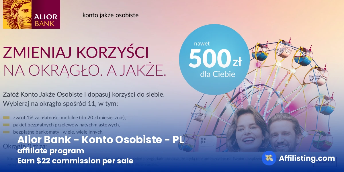 Alior Bank - Konto Osobiste - PL affiliate program