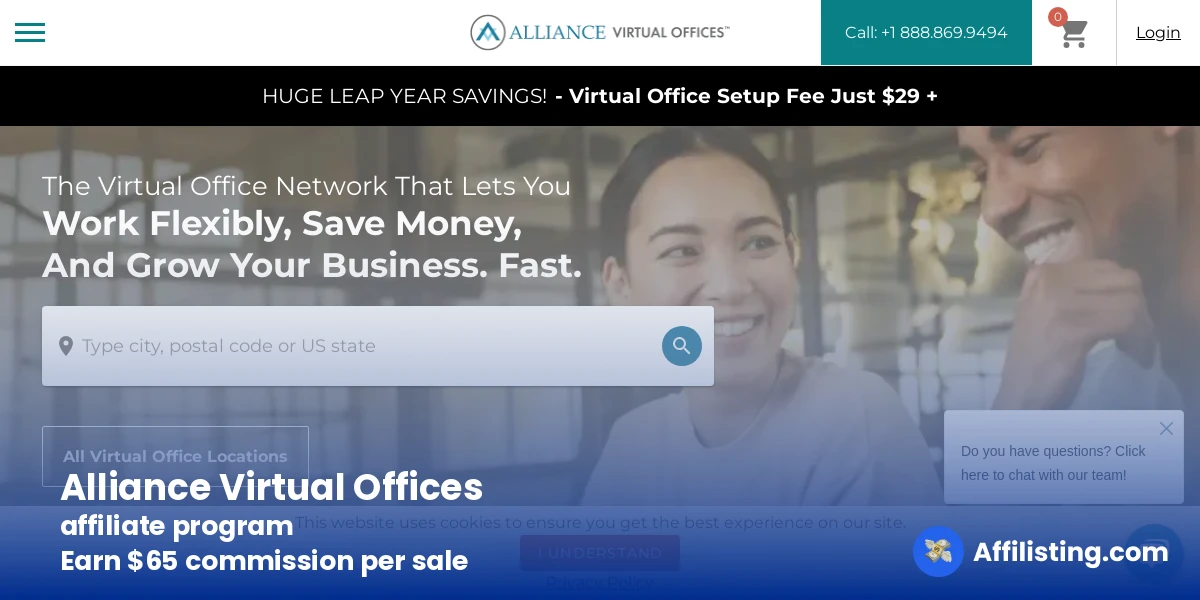 Alliance Virtual Offices affiliate program