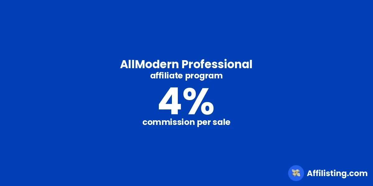 AllModern Professional affiliate program