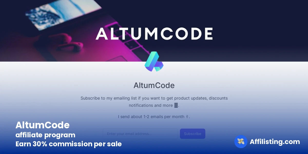 AltumCode affiliate program