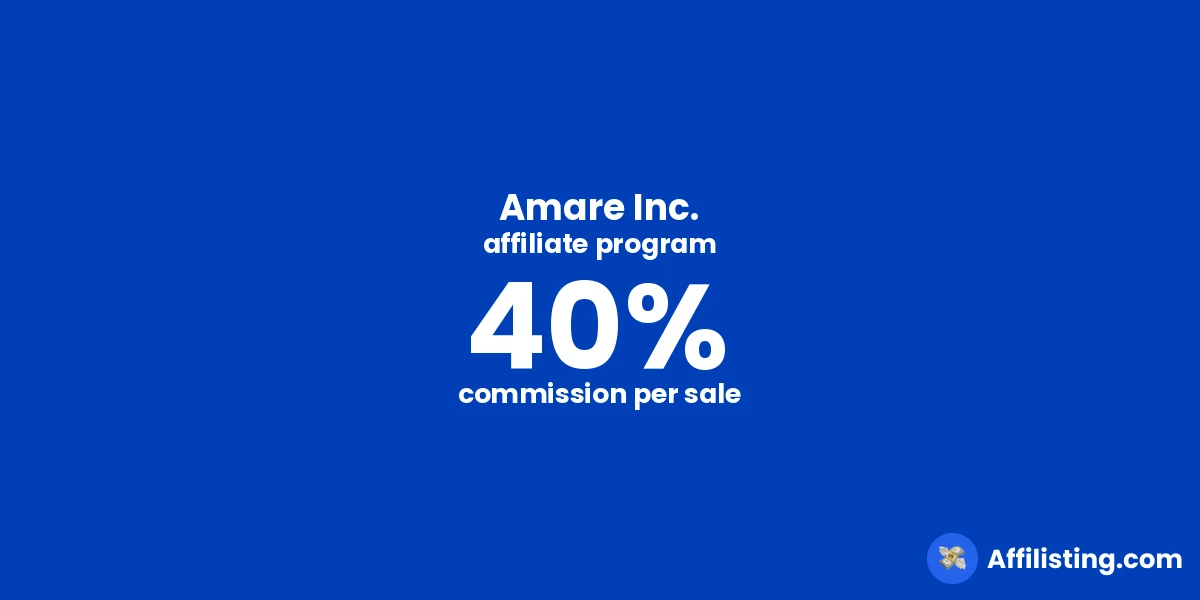 Amare Inc. affiliate program