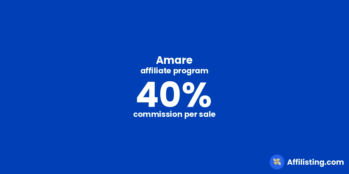 Amare affiliate program