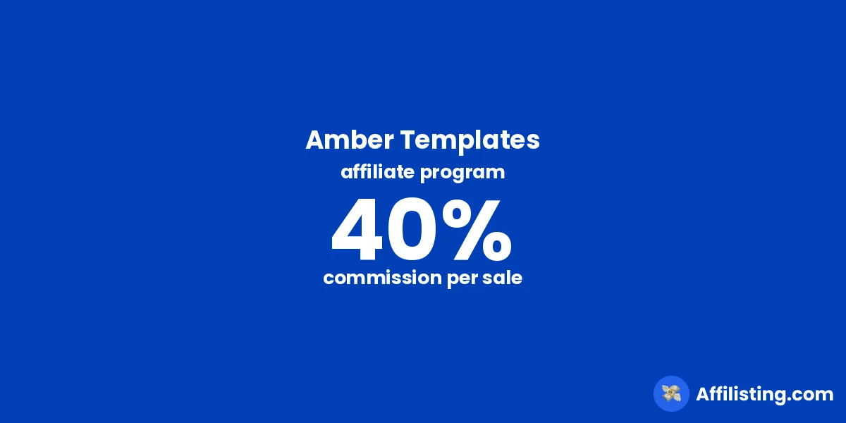 Amber Templates affiliate program