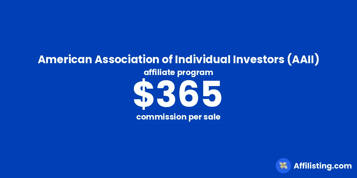 American Association of Individual Investors (AAII) affiliate program