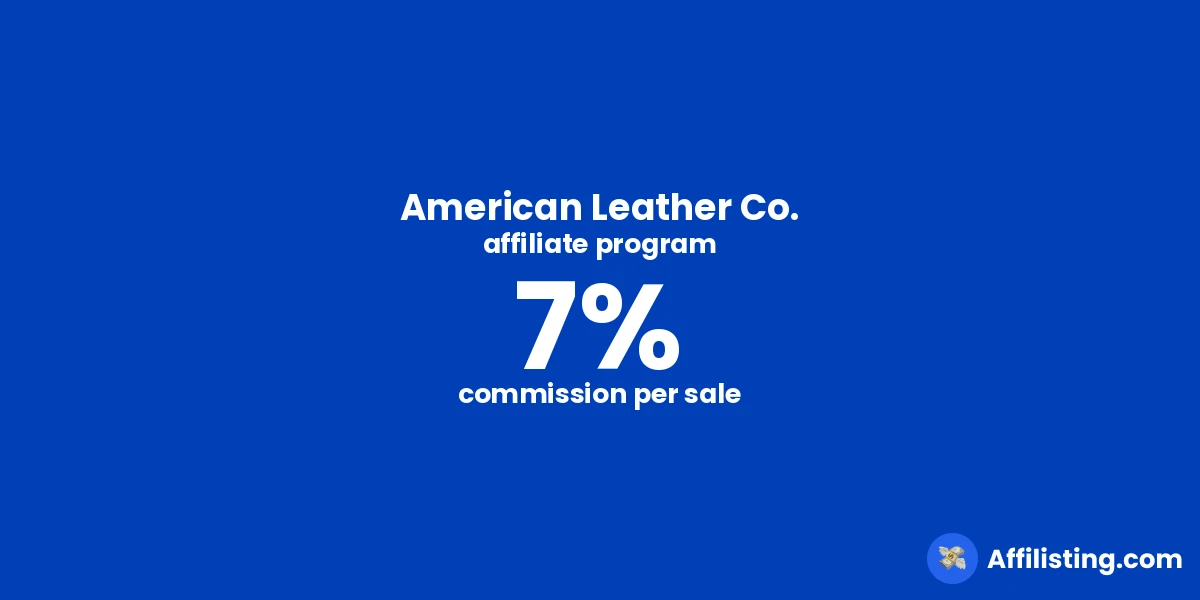 American Leather Co. affiliate program