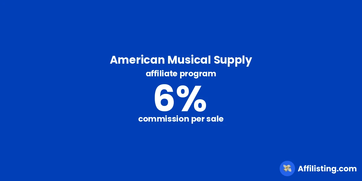 American Musical Supply affiliate program