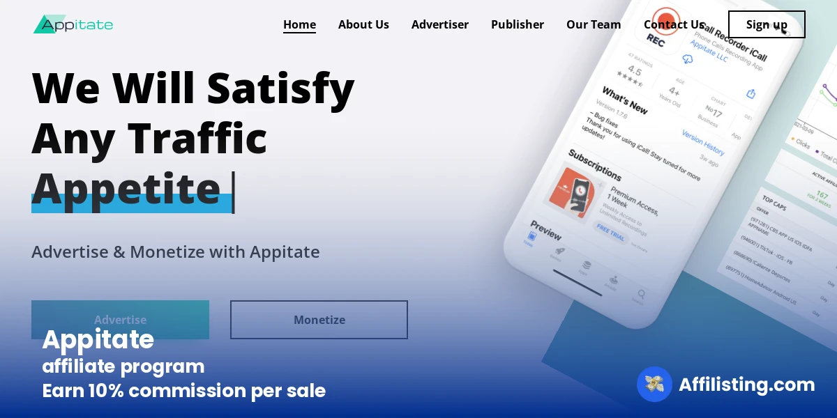 Appitate affiliate program