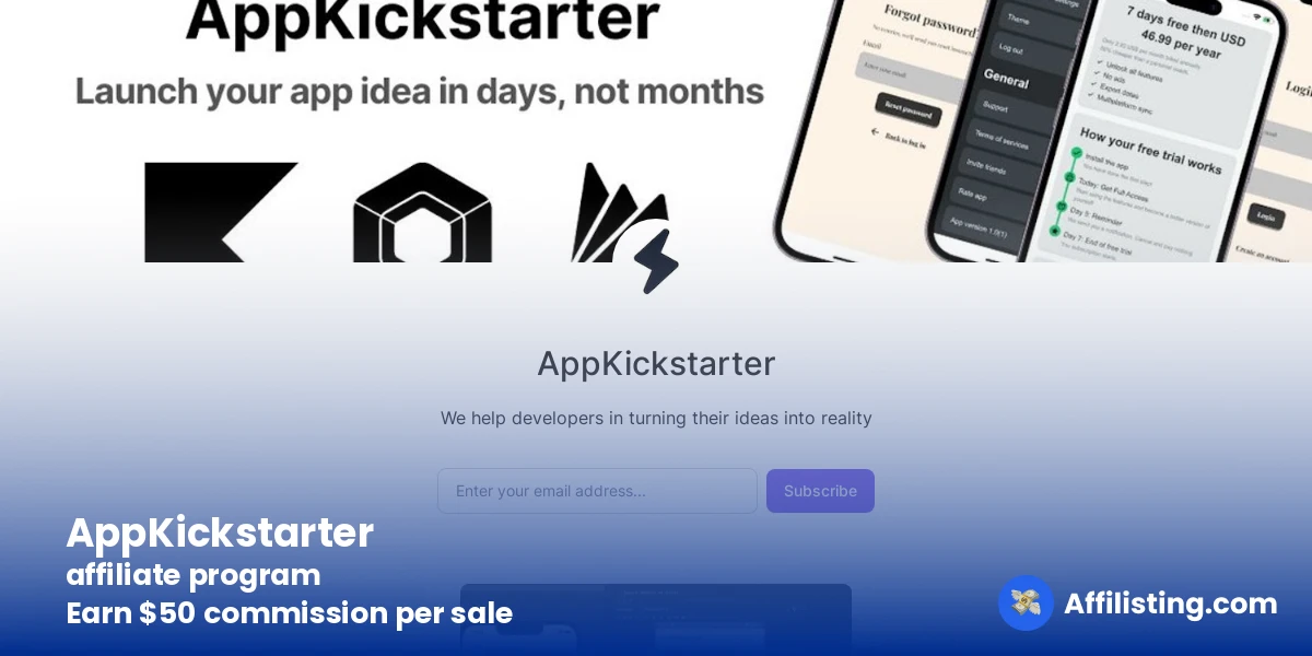 AppKickstarter affiliate program