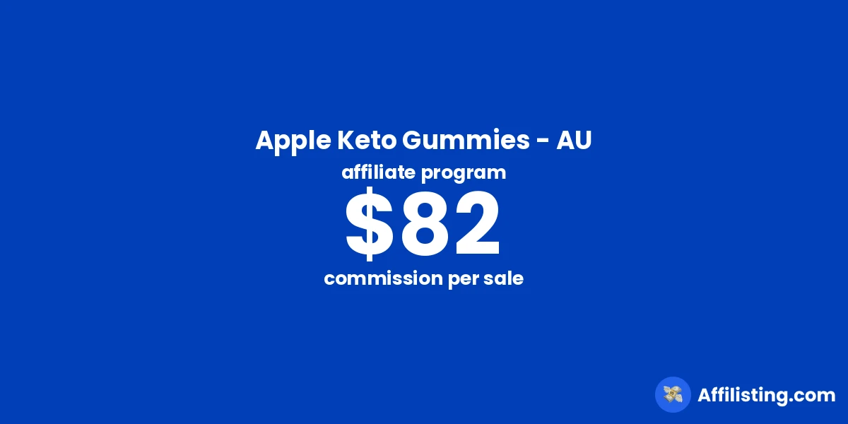 Apple Keto Gummies - AU affiliate program