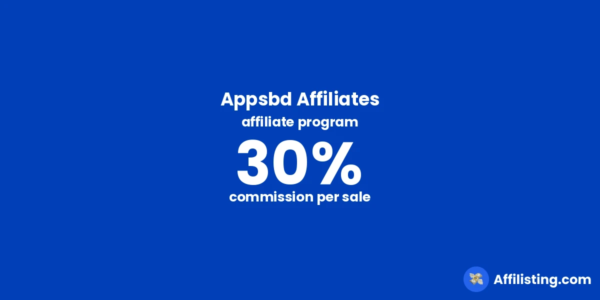 Appsbd Affiliates affiliate program