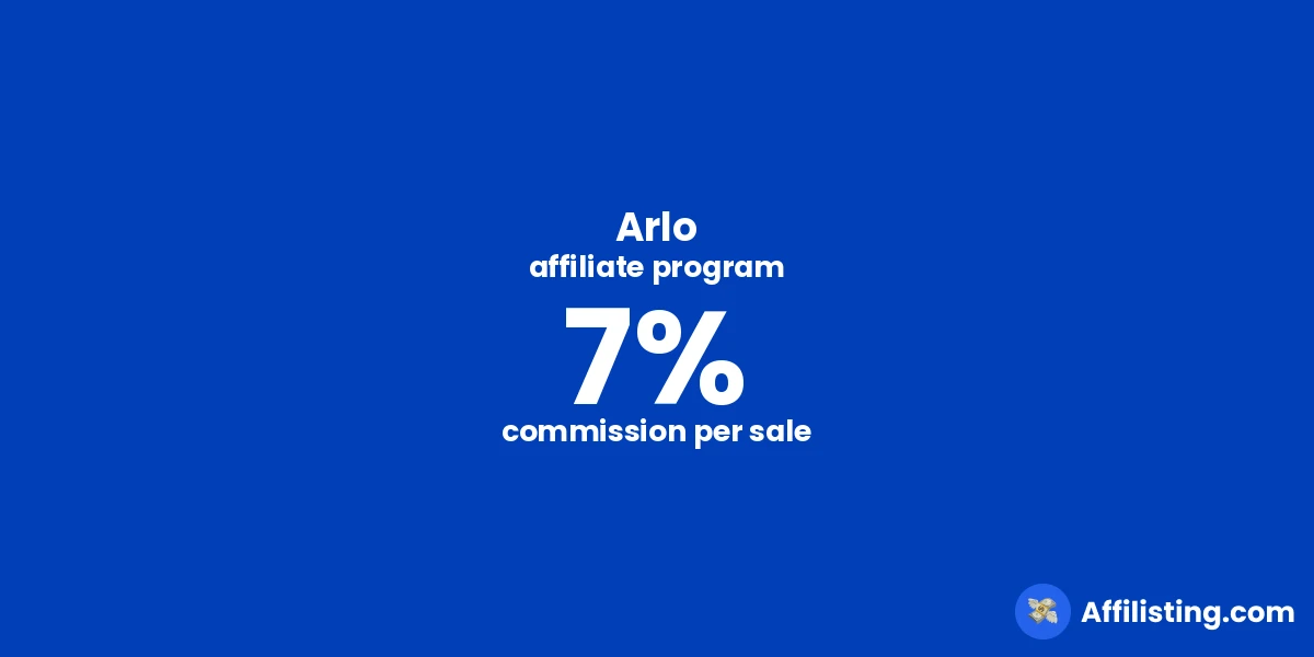 Arlo affiliate program