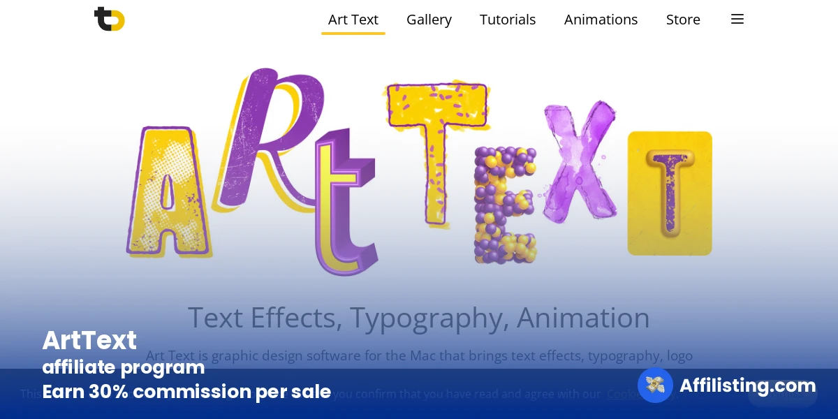 ArtText affiliate program