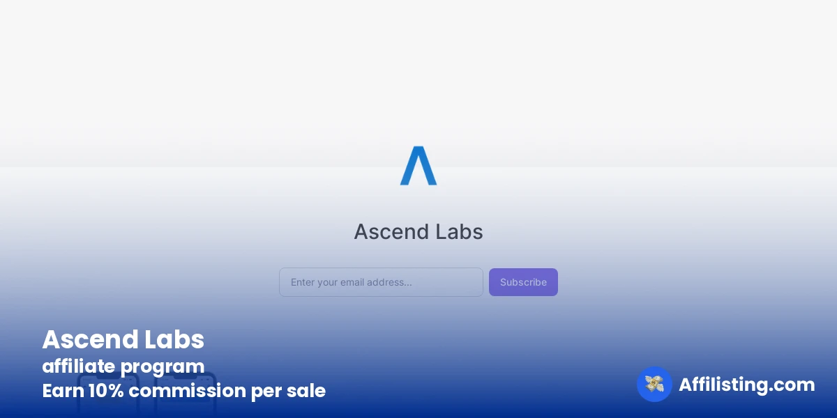 Ascend Labs affiliate program