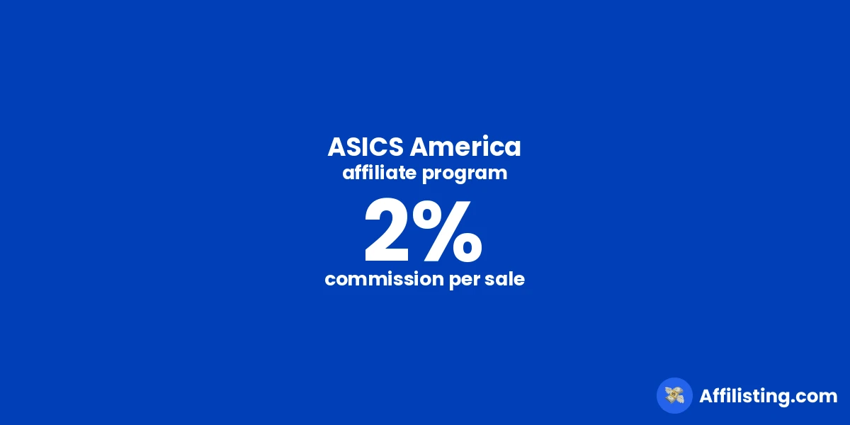 ASICS America affiliate program