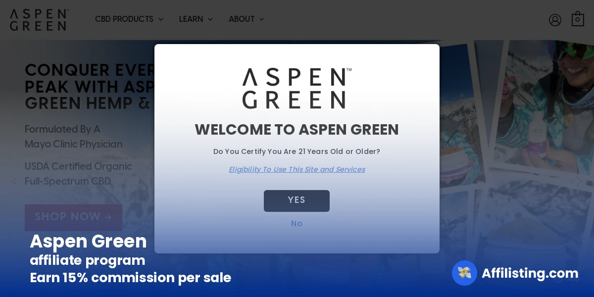 Aspen Green affiliate program