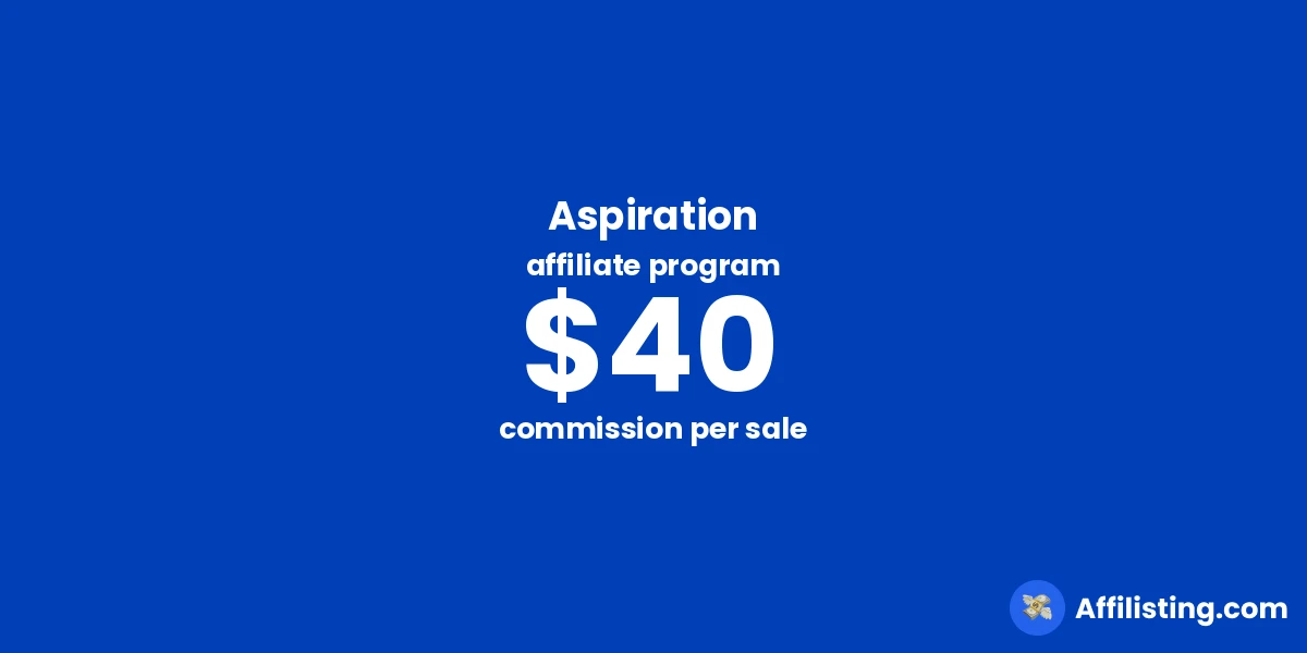 Aspiration affiliate program