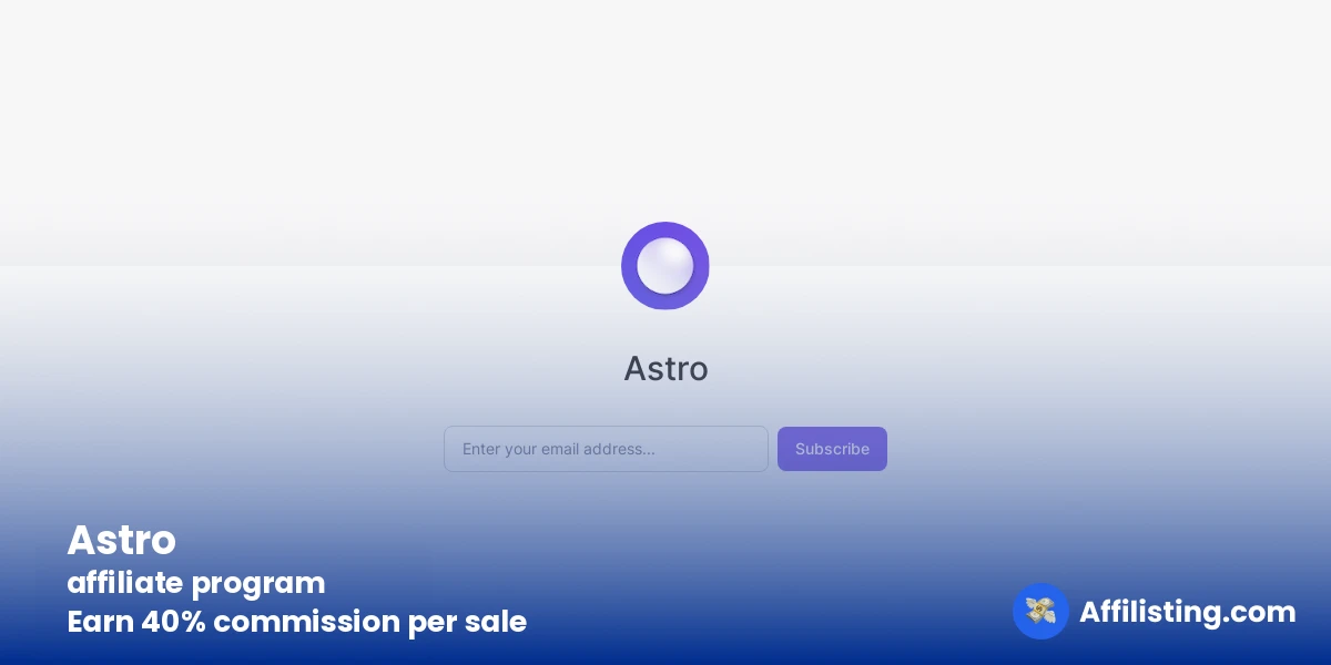 Astro affiliate program