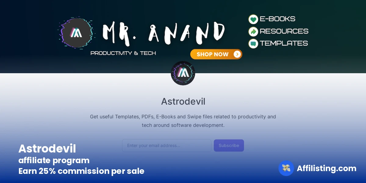 Astrodevil affiliate program