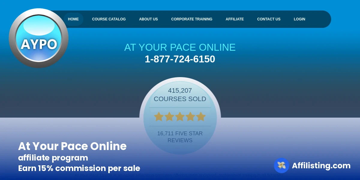 At Your Pace Online affiliate program